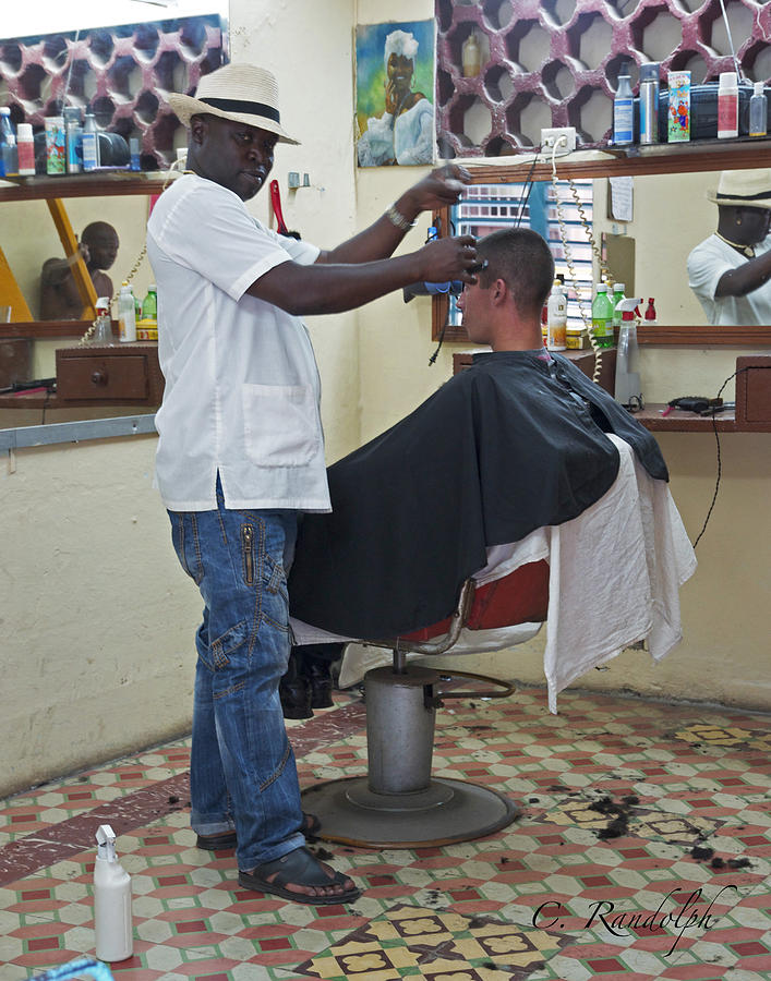 The Barber of Havana Photograph by Cheri Randolph