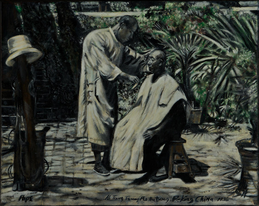 The Barber of Peking Painting by Bruce Ben Pope