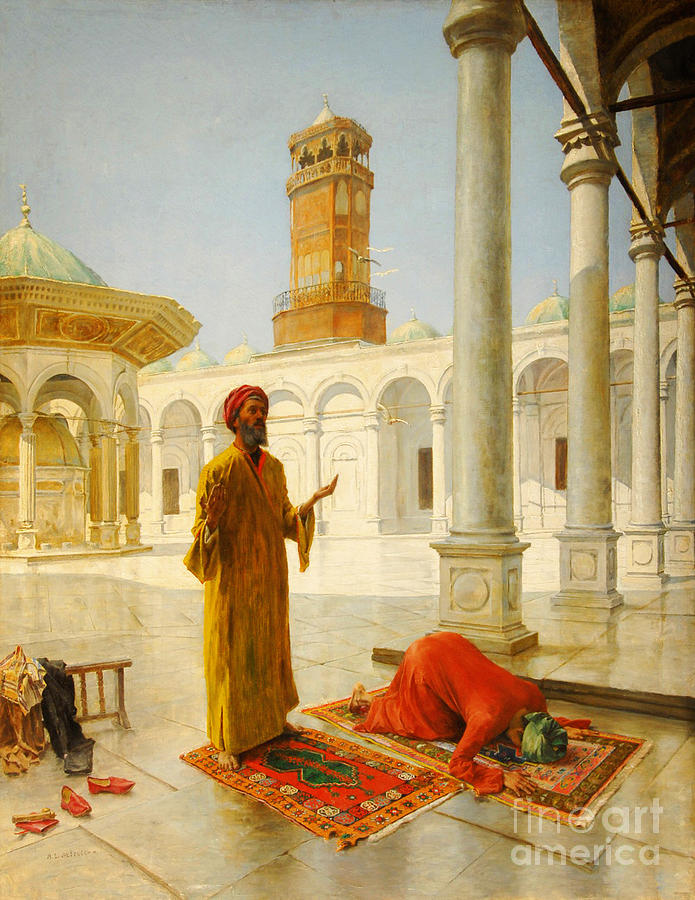Muslim Prayer Painting by Celestial Images