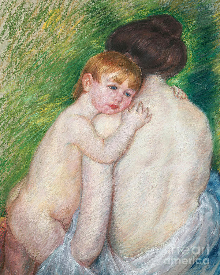 Nude Pastel - The Bare Back, 1906 by Mary Cassatt Stevenson by Mary Cassatt Stevenson