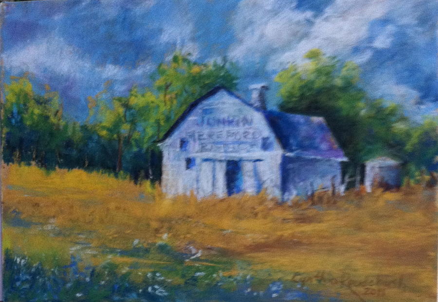 Barn Painting - The Barn by Cynthia Roudebush