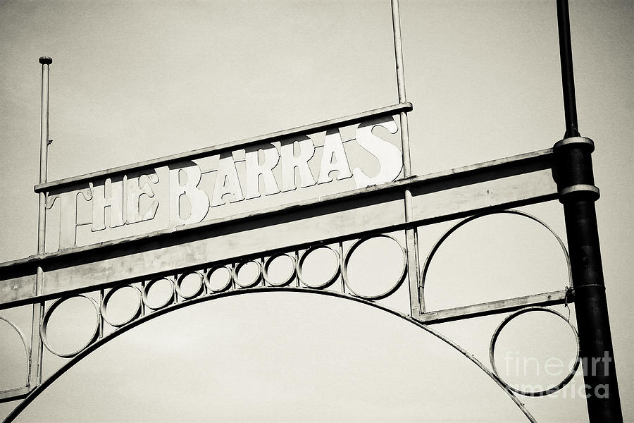 Sign Photograph - The Barras Glasgow by Alan Oliver