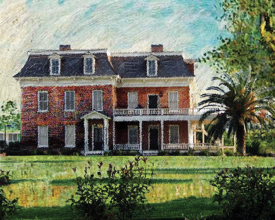 Landmark Painting - The Barton House by GretchenArt FineArt