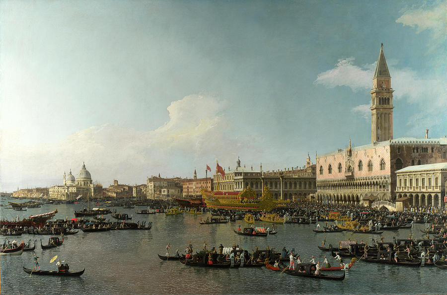 The Basin of San Marco on Ascension Day Painting by Canaletto