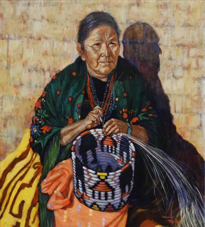 The Basket Weaver Painting by Charles Munn