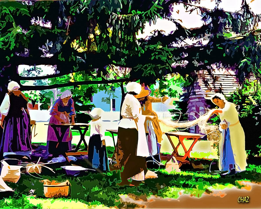 The Basket Weavers Painting by CHAZ Daugherty