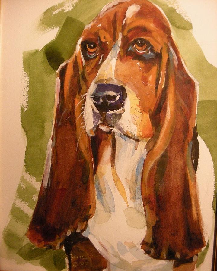 The Basset Hound Painting by Dale Jorgensen