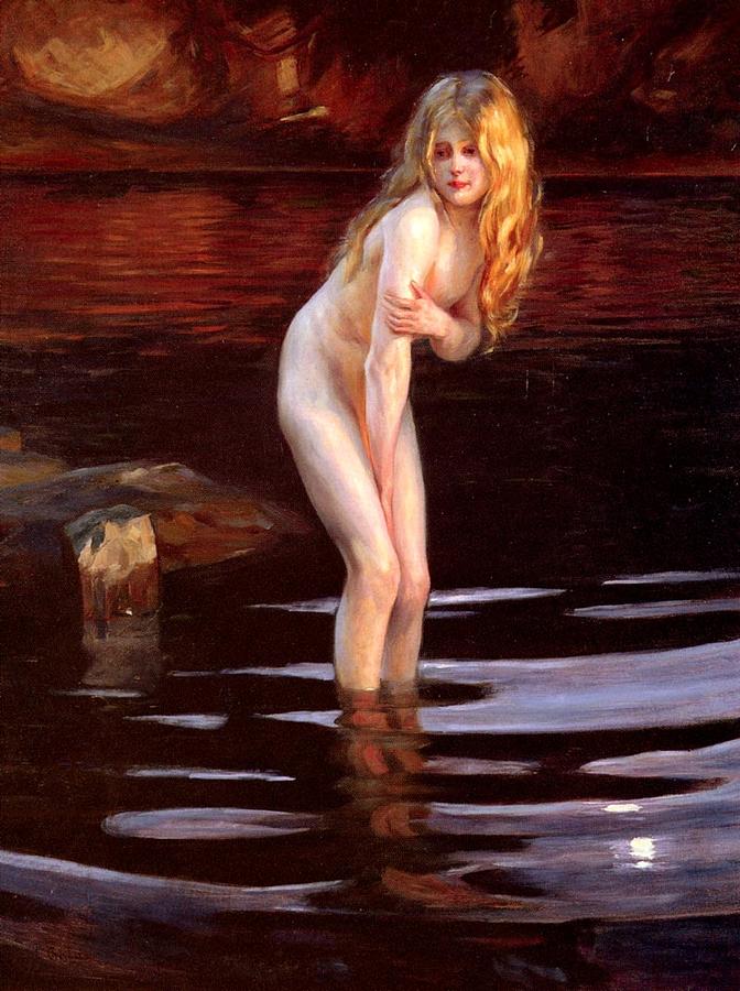The Bather Digital Art by Paul Emile Chabas