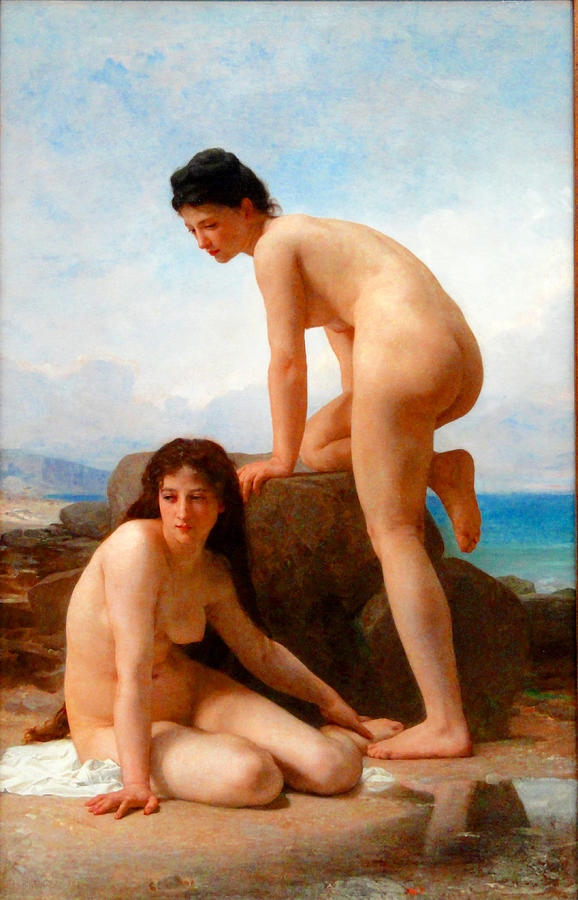 The Bathers Painting by William-Adolphe Bouguereau