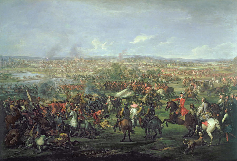 Riding Painting - The Battle Of Blenheim On The 13th by John Wootton