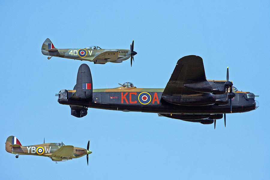 The Battle of Britain Memorial Flight. Photograph by Paul Scoullar