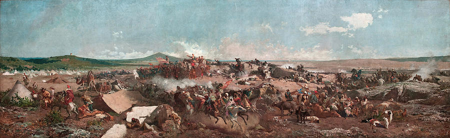 The Battle of Tetouan Painting by Mariano Fortuny