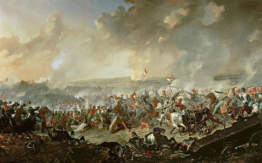 Horse Photograph - The Battle Of Waterloo, 18th June 1815 Oil On Canvas by Denis Dighton