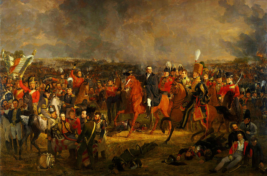 The Battle of Waterloo Painting by Celestial Images