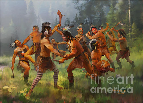 the Battle Painting by Robert Corsetti