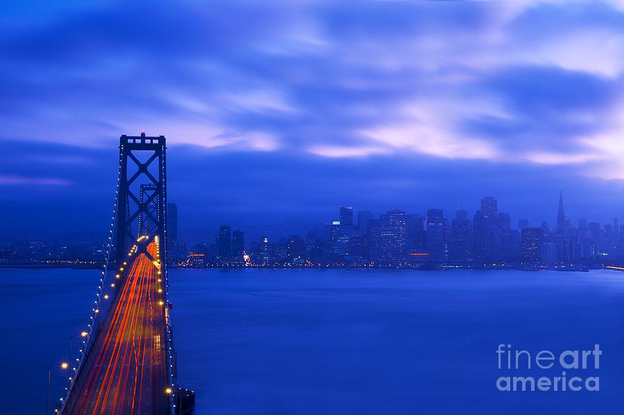 The Bay Bridge Connecting San Francisco with Oakland Photograph by Mel Ashar