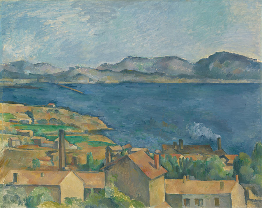 Paul Cezanne Painting - The Bay of Marseilles Seen from L Estaque by Paul Cezanne