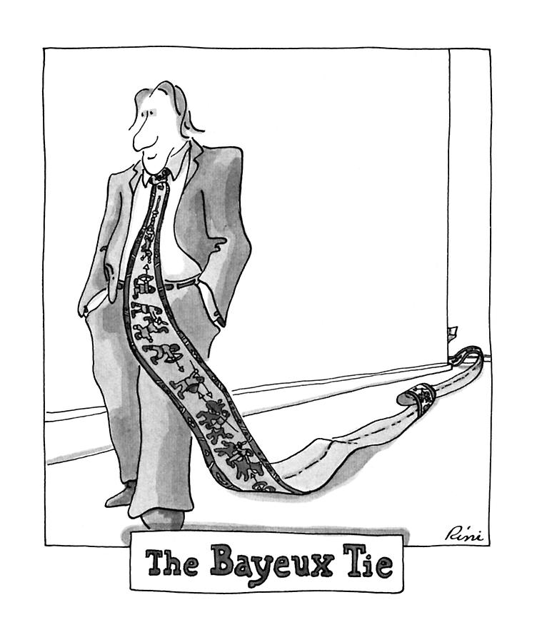 The Bayeux Tie Drawing by J.P. Rini