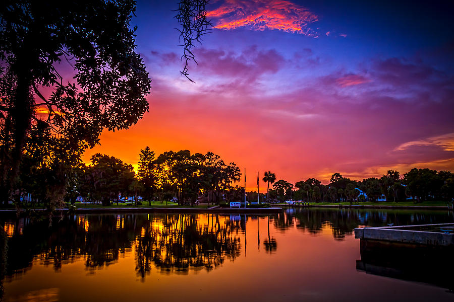 Sunset Photograph - The Bayou by Marvin Spates