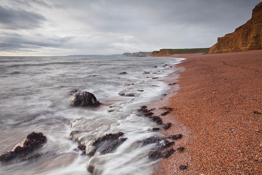 The Beach At Burton Bradstock Photograph by Julian Elliott Photography