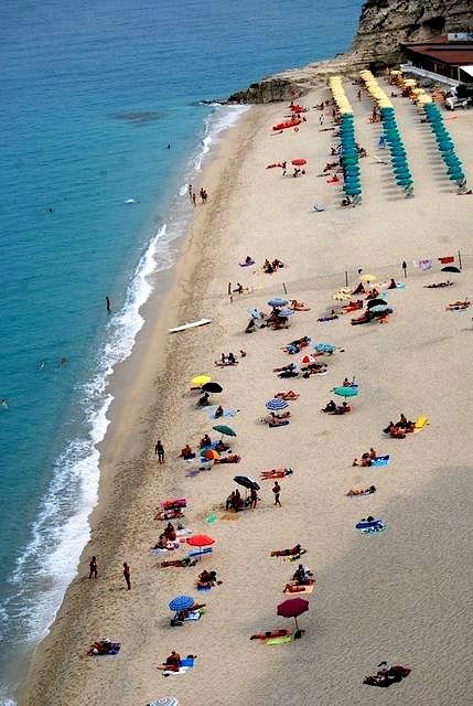 The Beach in Tropea Photograph by Caroline Stella