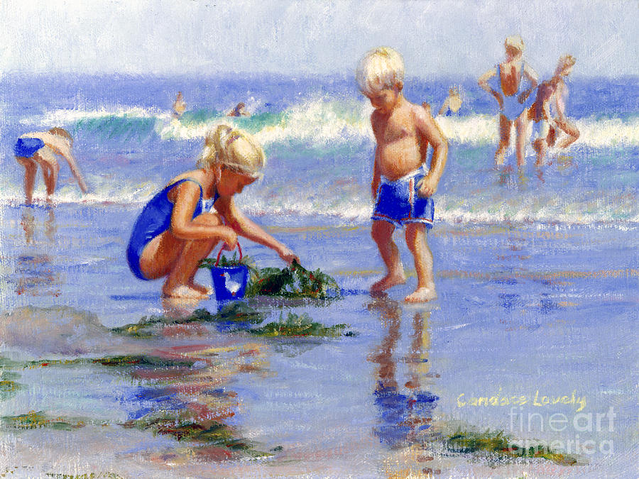 The Beach Pail Painting by Candace Lovely