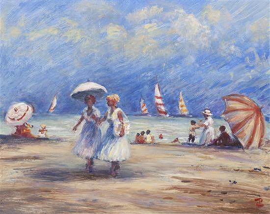 The Beach Painting by Philip Corley
