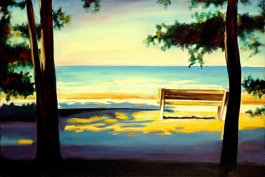The Beach Painting by Sheila Diemert