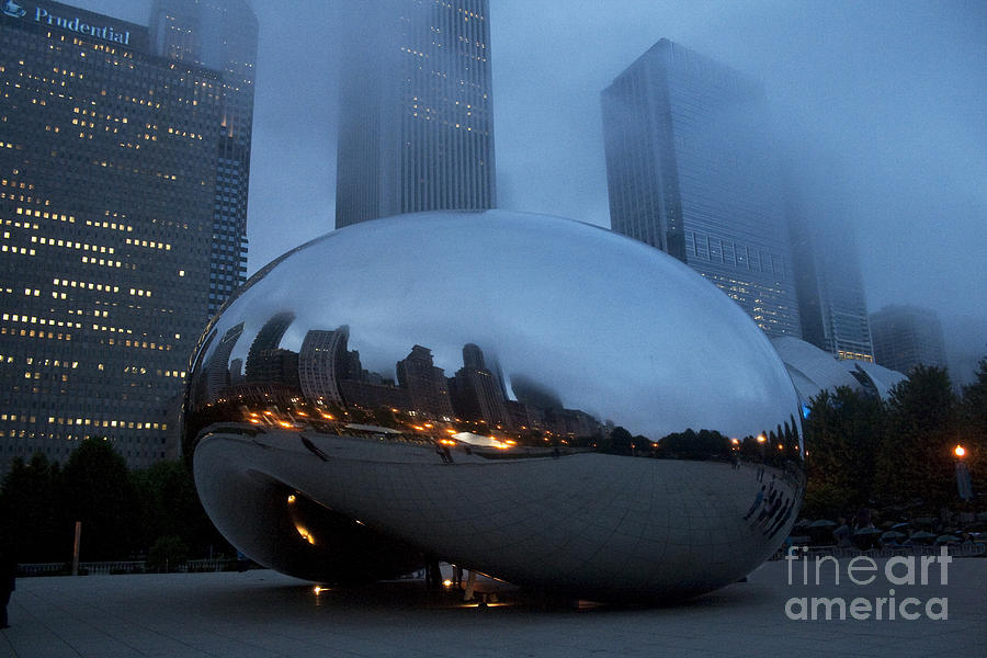The Bean and Fog Photograph by Crystal Nederman