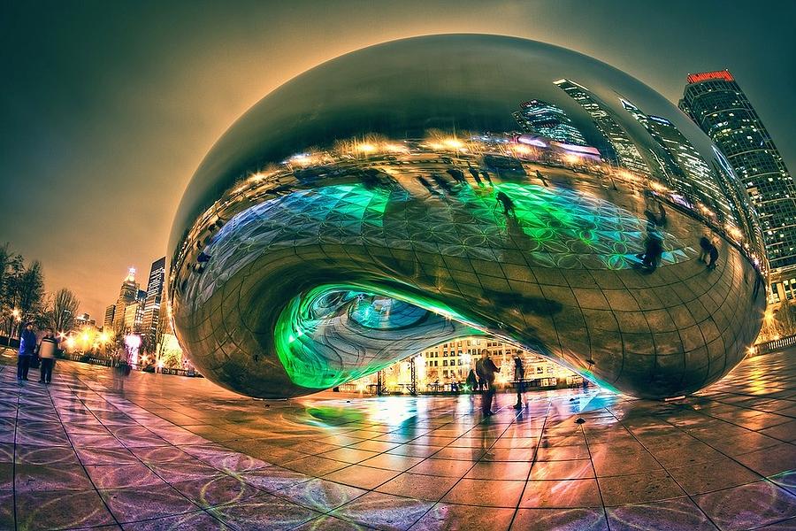 Chicago Photograph - The Bean  by Lori Strock