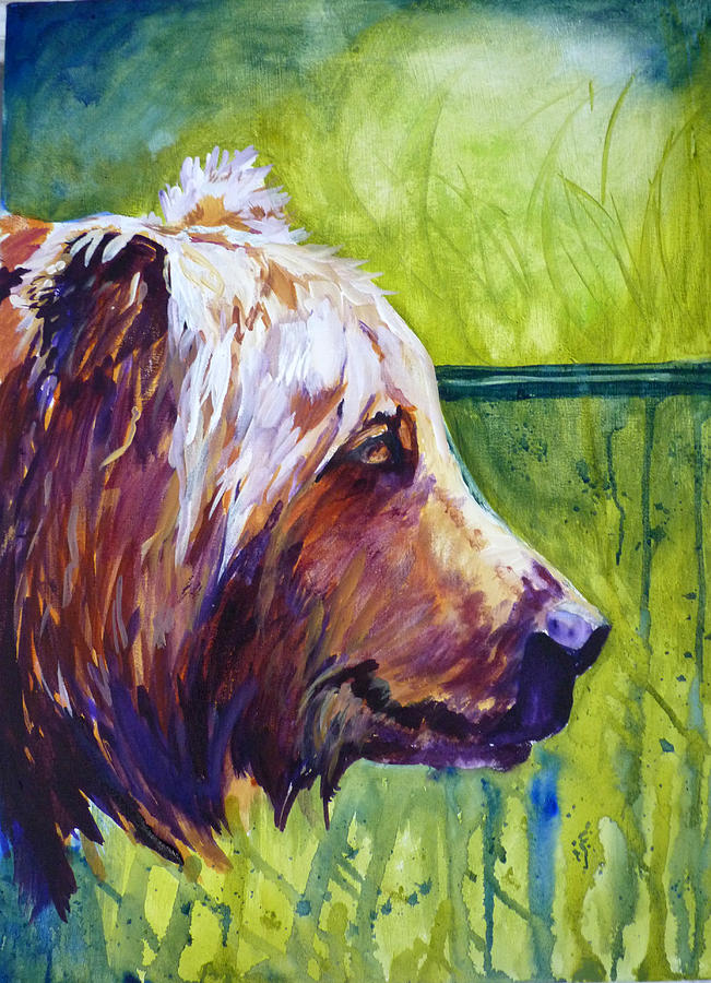 Bear Painting - The Bear 2 by P Maure Bausch