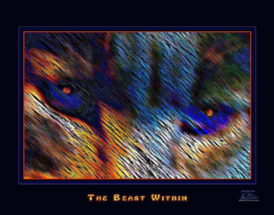 The Beast Within Digital Art by Joe Paradis