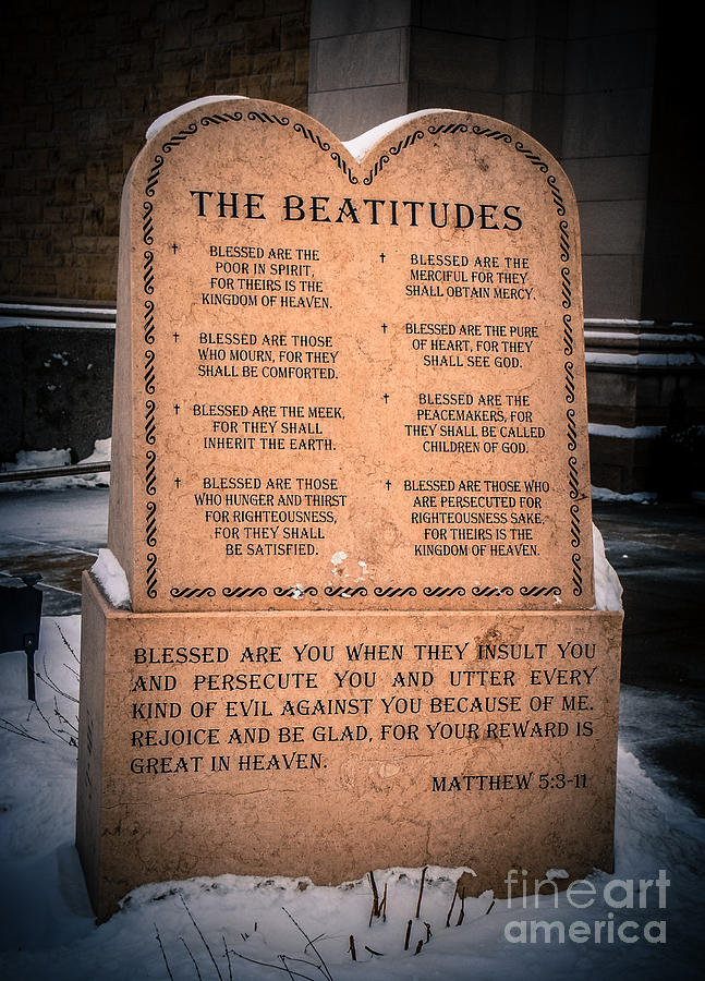 The Beatitudes Photograph by Grace Grogan