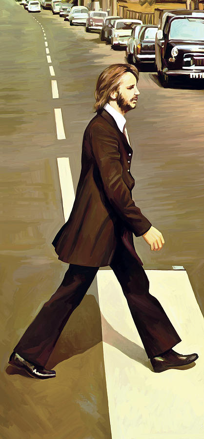 Rock Music Paintings Painting - The Beatles Abbey Road Artwork Part 3 Of 4 by Sheraz A Rock Music Paintings Painting - The Beatles Abbey Road Artwork Part 3 Of 4 by Sheraz A