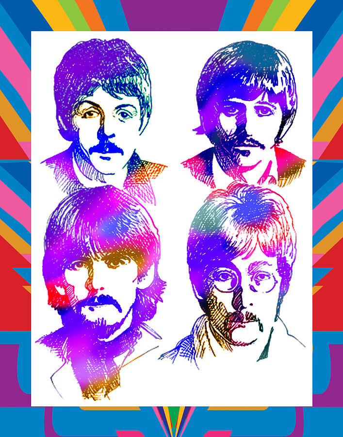 The Beatles Art Painting by Robert Korhonen - Fine Art America