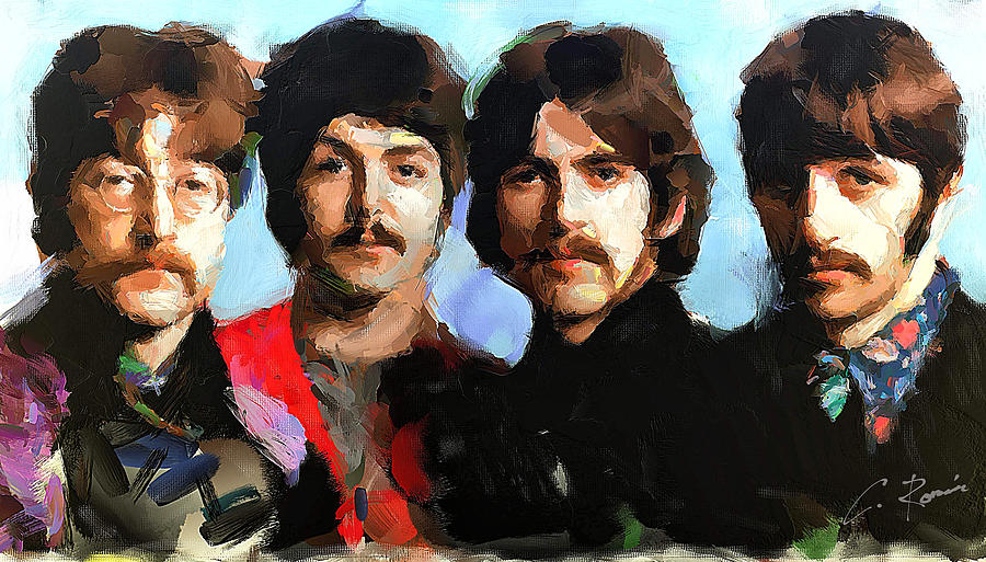 The Beatles Painting by Charlie Roman