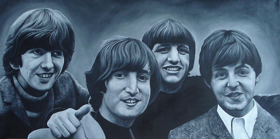 The Beatles Painting by David Dunne