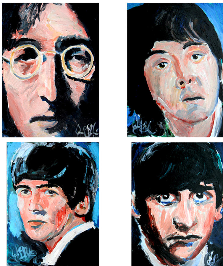 The Beatles Painting by Jon Baldwin Art - Fine Art America