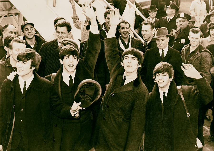 The Beatles Land in America - 1964 Photograph by Mountain Dreams - Fine ...