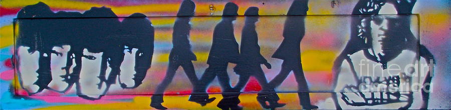 Graffiti Painting - The Beatles Long Wood by Tony B Conscious Graffiti Painting - The Beatles Long Wood by Tony B Conscious
