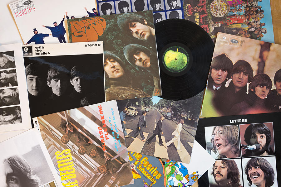 The Beatles Original Vinyl Photograph by Martin Wahlborg