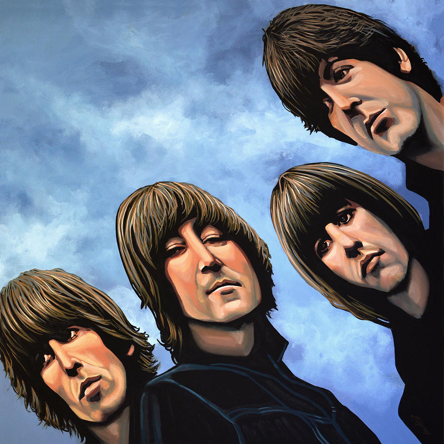 The Beatles Painting - The Beatles Rubber Soul by Paul Meijering
