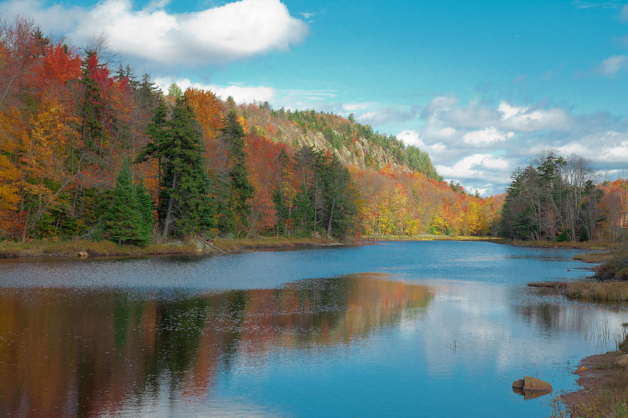 Fall Photograph - The Beautiful Bald Mountain Pond by David Patterson