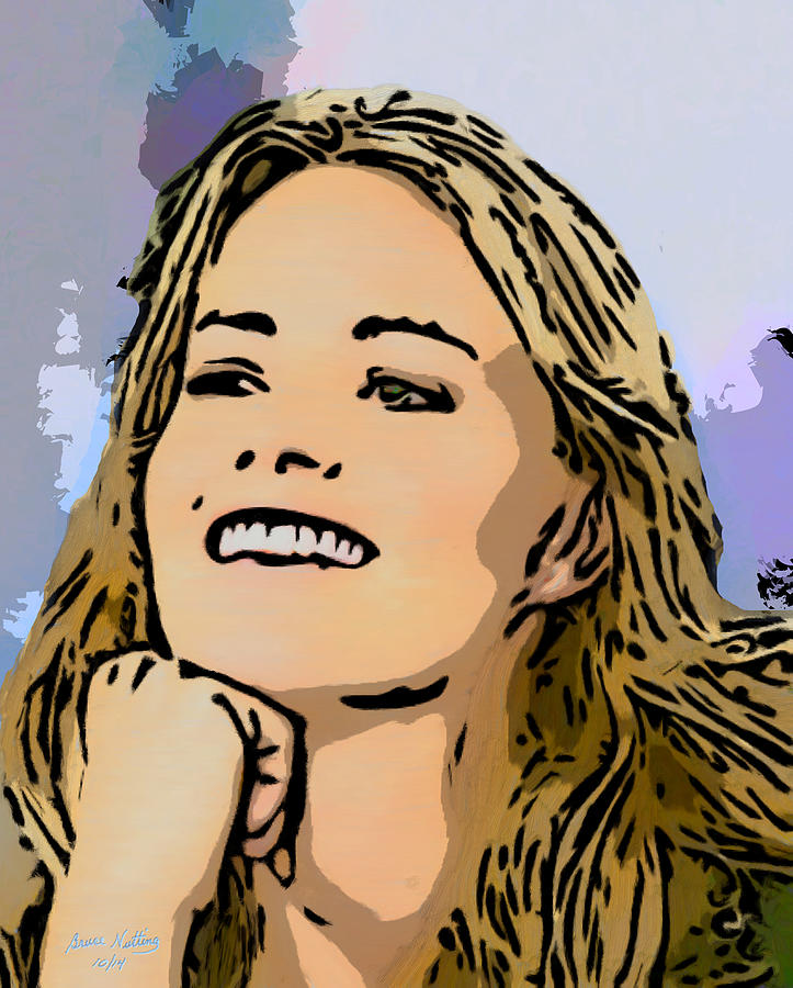 Actor Painting - The Beautiful Elisabeth Shue by Bruce Nutting