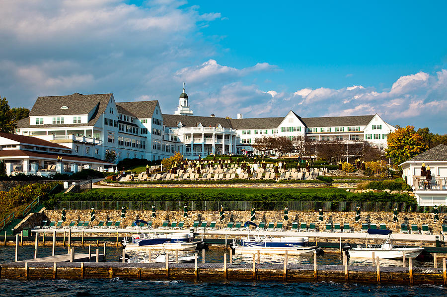 The Beautiful Sagamore Hotel on Lake George II Photograph by David Patterson