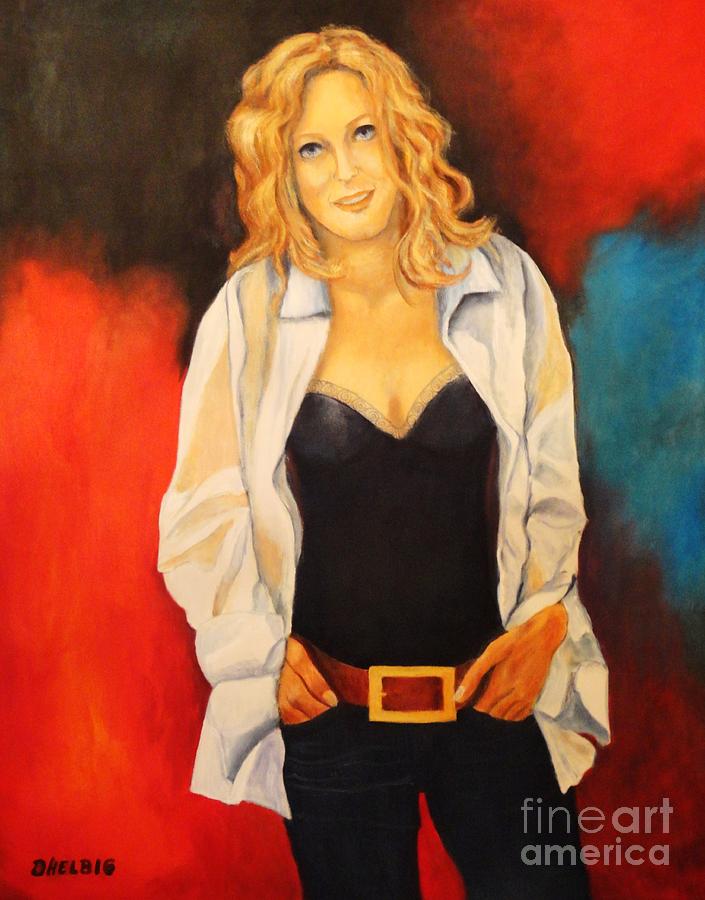 Pretty Woman Movie Painting - The Beauty by Dagmar Helbig