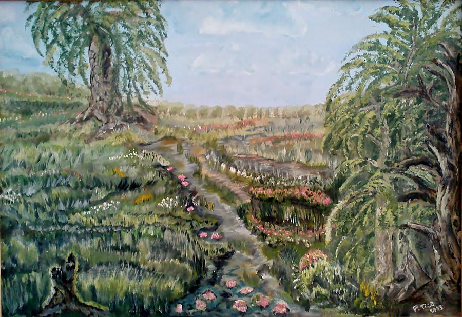 The Beauty of a Marsh Painting by Felicia Tica