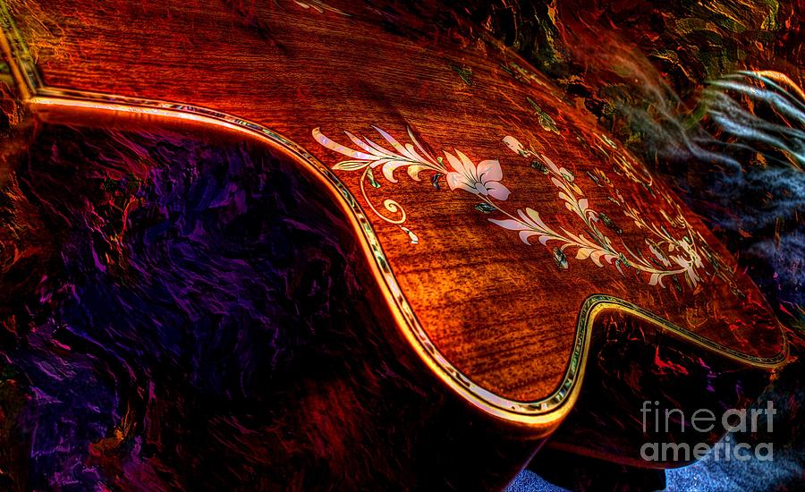 The Beauty Of Inlay Digital Guitar Art by Steven Langston  Photograph by Steven Lebron Langston