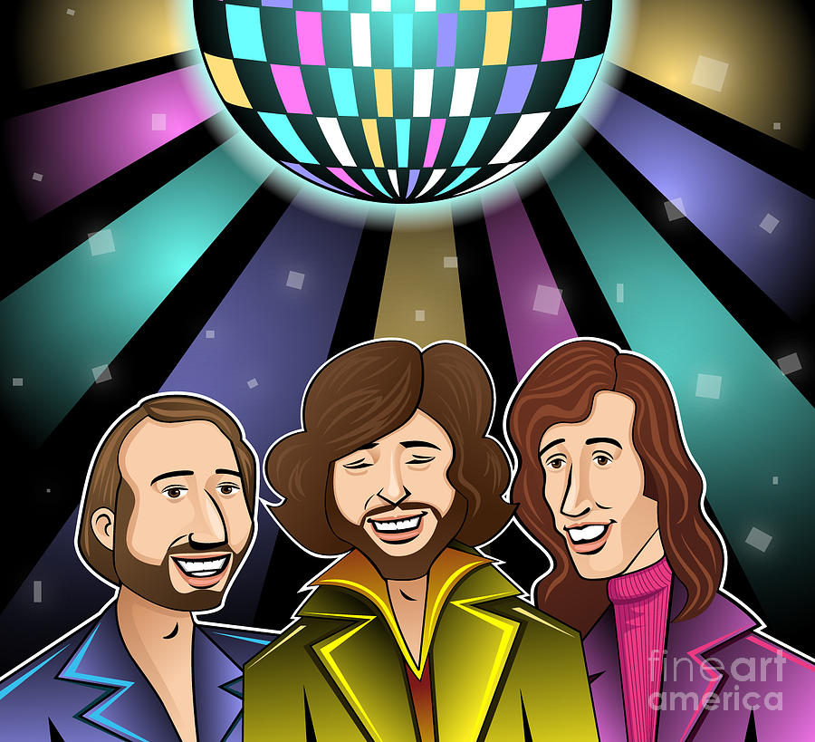 The Bee Gees Digital Art by Sydney Eller | Fine Art America