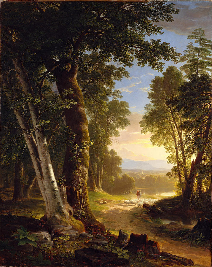 Asher Brown Durand Painting - The Beeches by Asher Brown Durand